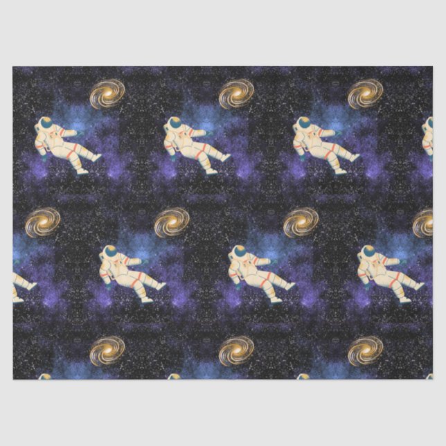Space Galaxy with Astronaut Tissue Paper (Front)
