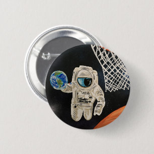 Space Games 6 Cm Round Badge