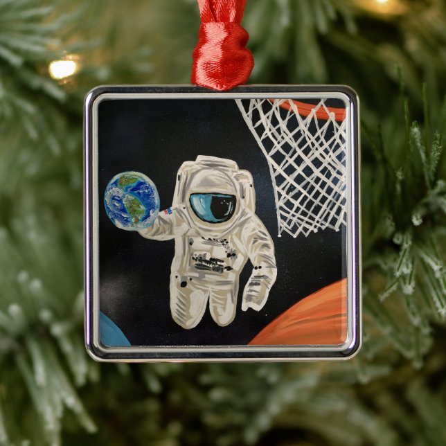 Space Games Metal Ornament (Tree)