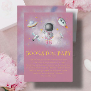 Space girl Astronaut rocket star Books for Baby  E Enclosure Card
