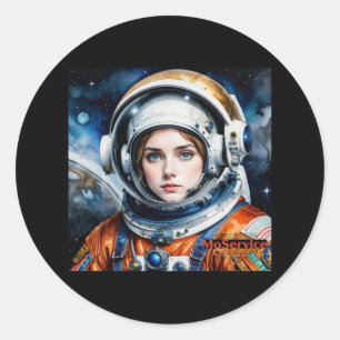 Space Girl Sticker 
