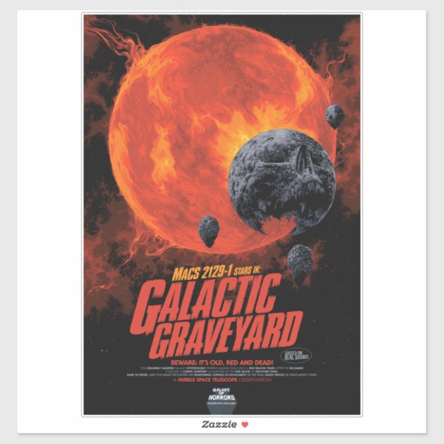 Space Graveyard Skull Halloween Galaxy of Horrors (Sheet)