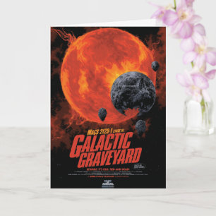 Space Graveyard Skull Halloween Galaxy of Horrors Card