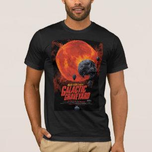 Space Graveyard Skull Halloween Galaxy of Horrors T-Shirt