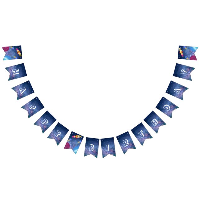 Space Happy Birthday Bunting (All)