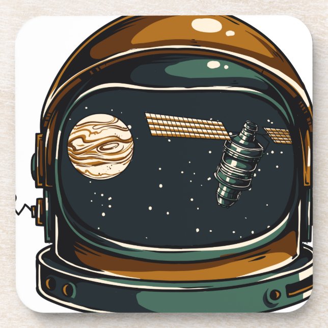 space helmet coaster (Front)