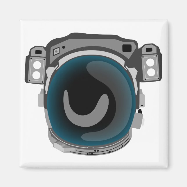 Space Helmet Magnet (Front)