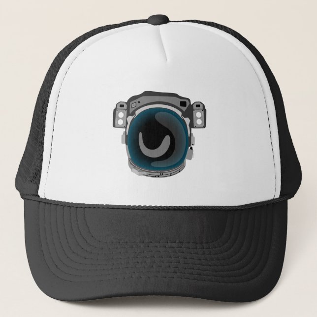 Space Helmet Trucker Hat (Front)