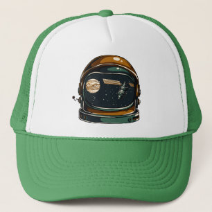 space helmet trucker hat