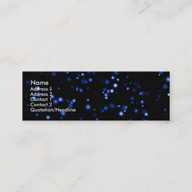 Space Hike Mini Business Card (Front)
