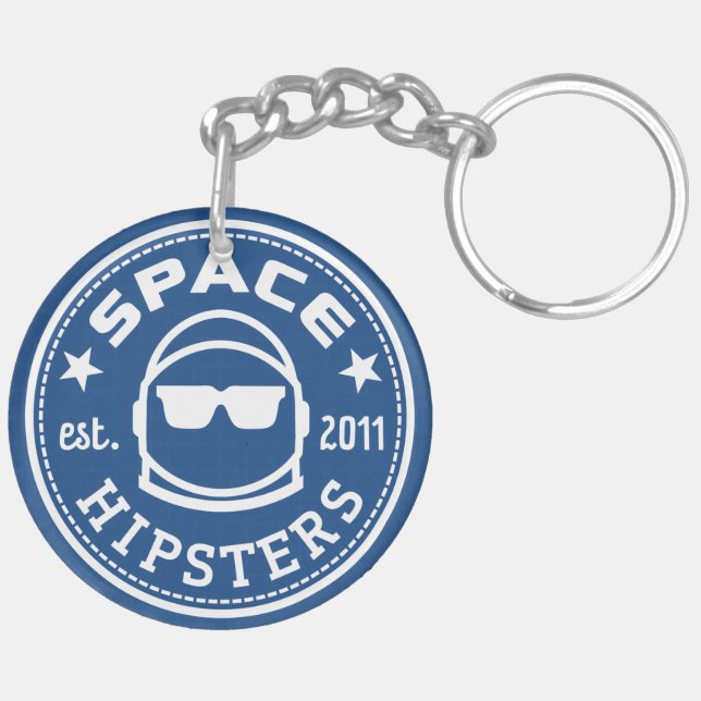 Space Hipsters 2" Keychain (Back Left)