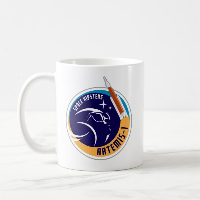 Space Hipsters® Artemis-1 Logo Mug (Left)