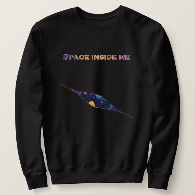 Space inside me sweatshirt (Design Front)