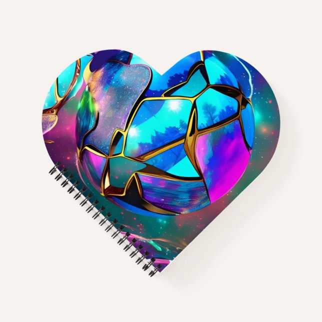 Space Iridescent Globe Notebook (Front)