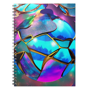 Space Iridescent Globe Notebook