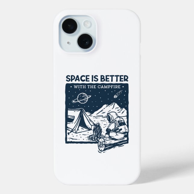 Space is Better with the Campfire Case-Mate iPhone Case (Back)