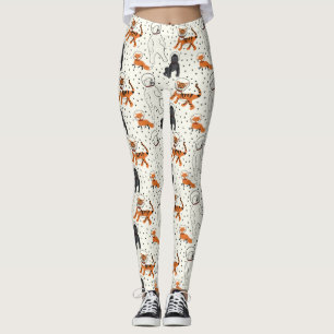 Space is Wild Animal Astronauts Patterned Leggings