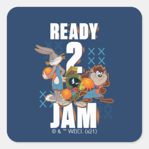 SPACE JAM: A NEW LEGACY™   Ready 2 Jam Square Sticker
