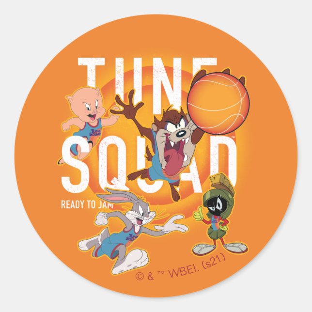 SPACE JAM: A NEW LEGACY™ | TUNE SQUAD™ Dribble Classic Round Sticker (Front)