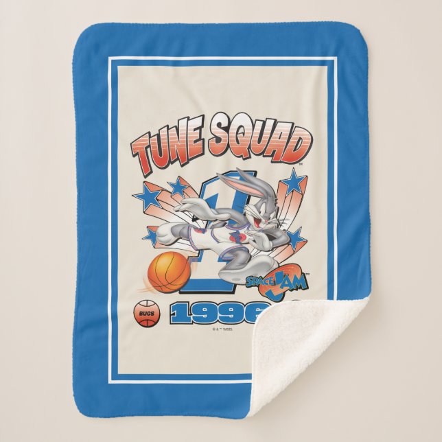 SPACE JAM™ BUGS BUNNY™ #1 Basketball Graphic Sherpa Blanket (Front)