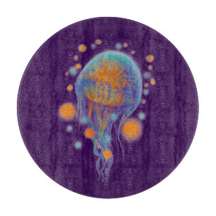 space jellyfish cutting board