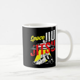 Space Jiu Jitsu Grappling UFO Alien Coffee Mug