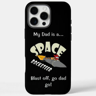 Space journey of a rocketeer iPhone 16 pro max case