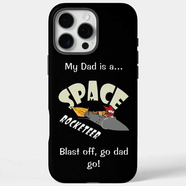 Space journey of a rocketeer  Case-Mate iPhone case (Back)