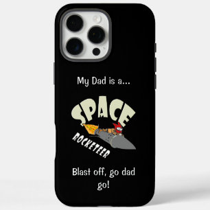 Space journey of a rocketeer iPhone 16 pro max case