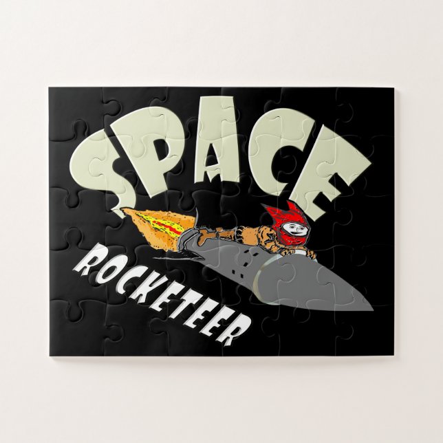 Space journey of a rocketeer  jigsaw puzzle (Horizontal)