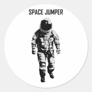 Space Jump Classic Round Sticker