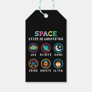 Space keeps us wondering gift tags