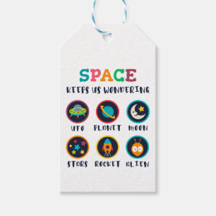 Space keeps us wondering gift tags