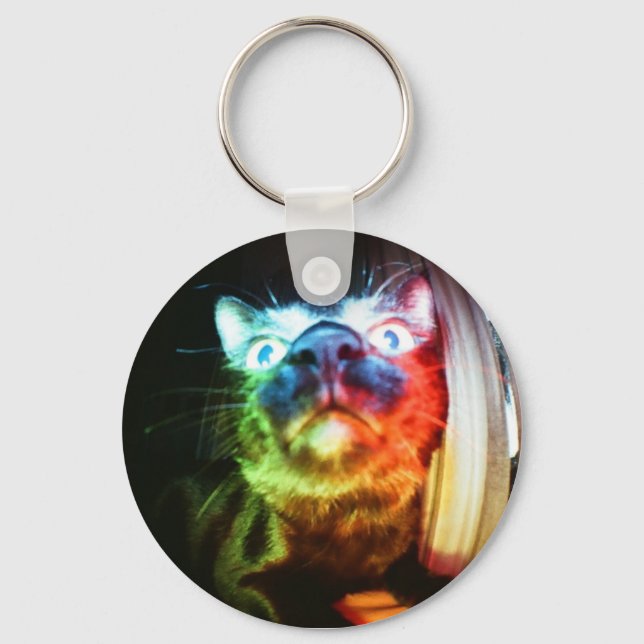 Space Kittie Key Ring (Front)