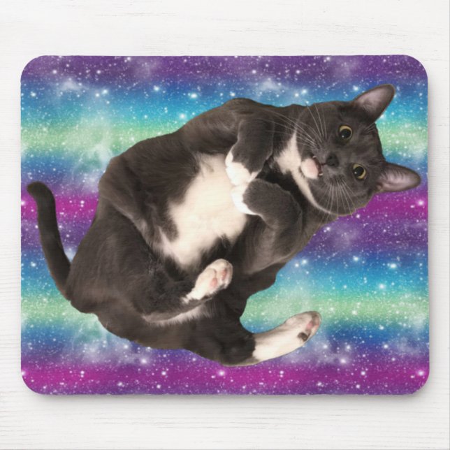 Space Kitty Mouse Pad (Front)