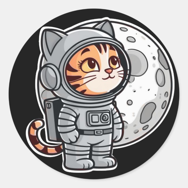 Space Kitty Sticker (Front)