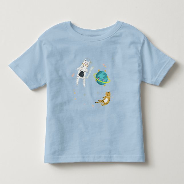 Space kitty toddler T-Shirt (Front)