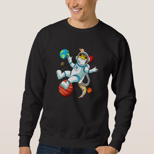 Space Leopard Gecko For Gecko Sweatshirt (Front)