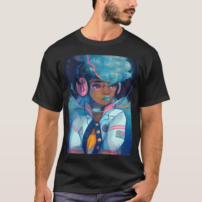 Space Letterman T-Shirt (Front)