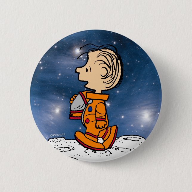 SPACE | Linus 6 Cm Round Badge (Front)