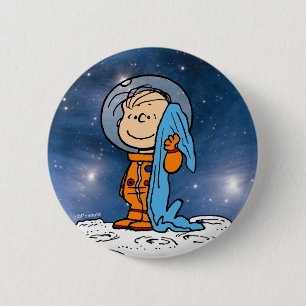 SPACE   Linus Astronaut 6 Cm Round Badge