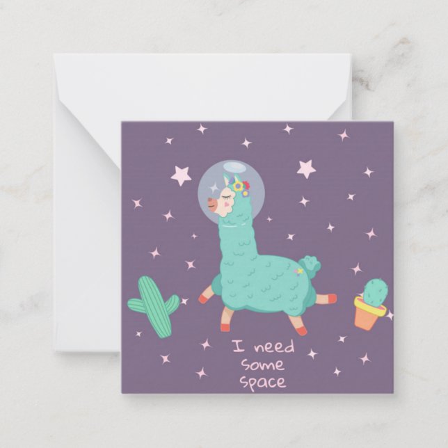 Space Llama Card (Front)