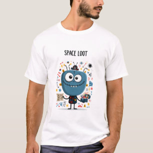 Space Loot Funny Alien Character Gift T-Shirt