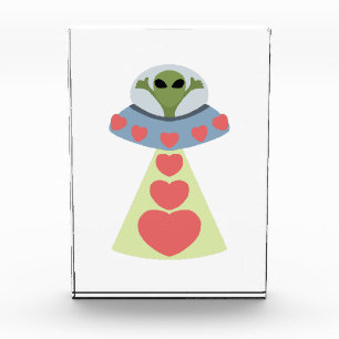Space Love Alien Valentine Photo Block
