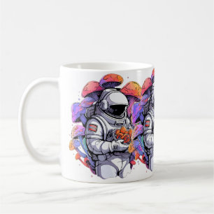 Space Lover Trippy Astronaut Edm Psychedelic Party Coffee Mug