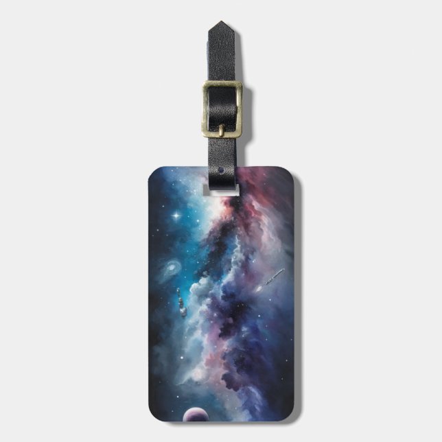 Space Luggage Tag - Customise (Front Vertical)