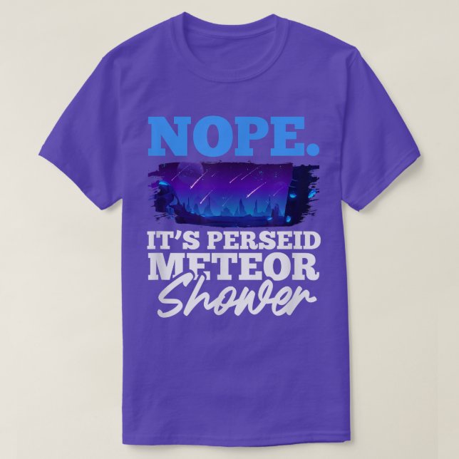 Space Meteor Shower Space Lover Science Nerd  T-Shirt (Design Front)