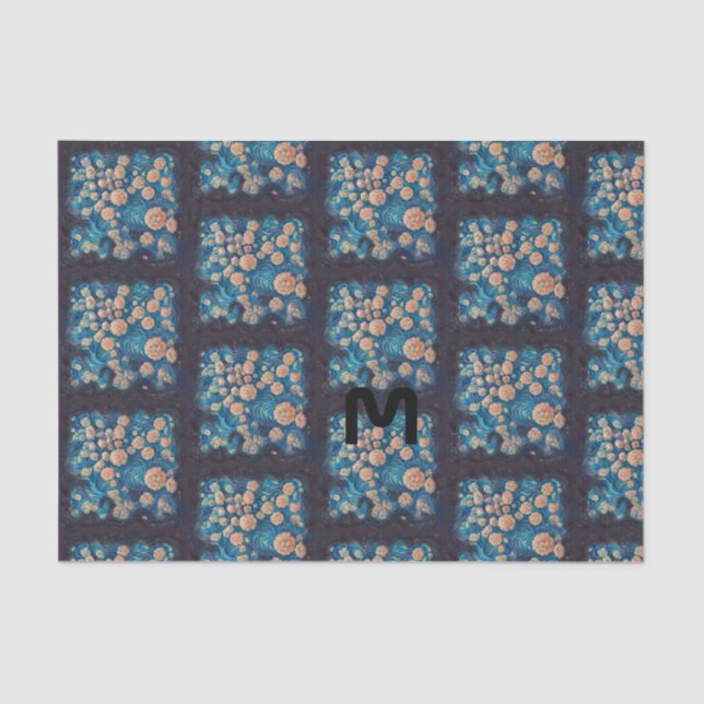 Space Mimosa Golden Nebula Blossom Tissue Paper (Front)