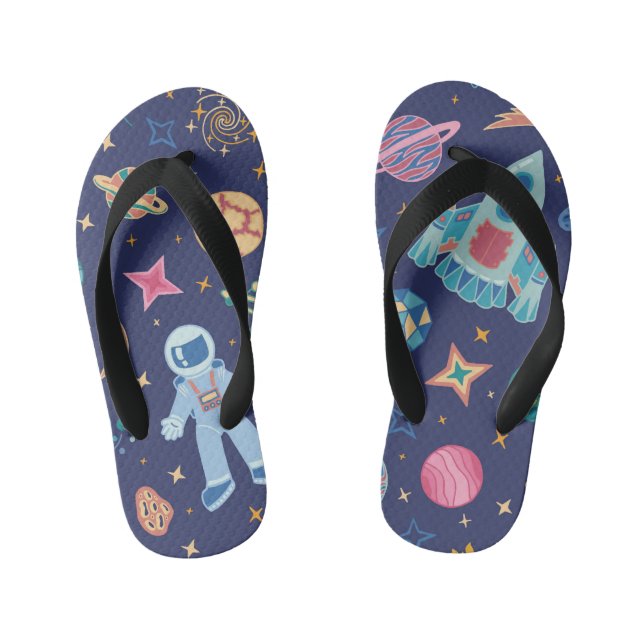 Space Mission Kid's Thongs (Footbed)