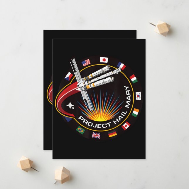 Space Mission Patch Announcement (Front/Back In Situ)